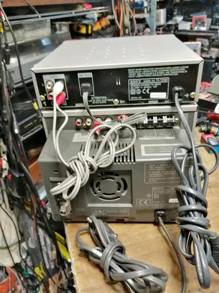 SONY HCD-MD313 CD Receiver und TC-TX333 Cassetten-Deck!!