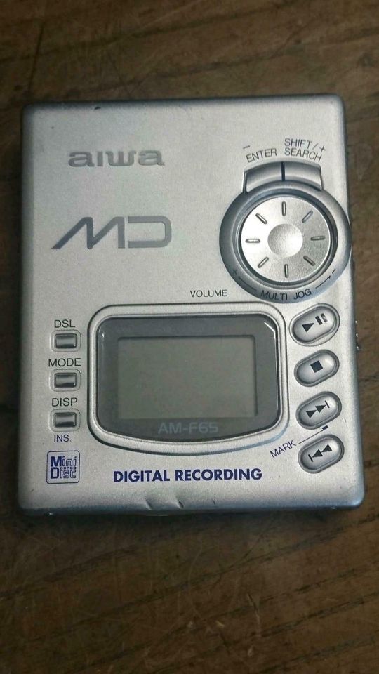 AIWA AM-F65, Minidisc-Recorder mit Zubehör, guter Zustand!