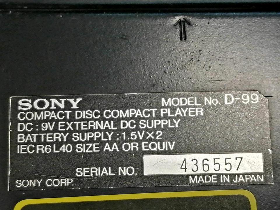 SONY D-99, Discman/CD-Player, DEFEKT!!