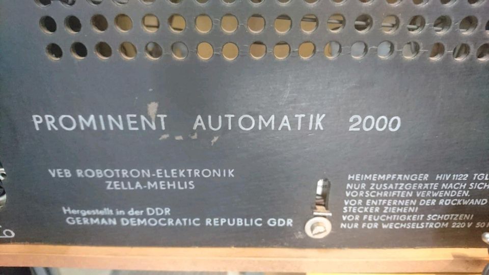 ROBOTRON-ELEKTRONIK PROMINENT AUTOMATIK 2000, Radio