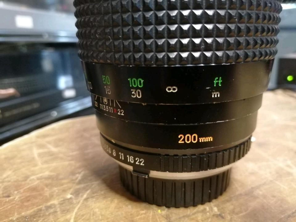 MINOLTA Tele Rokkor-QF 200 mm, Objektiv für MINOLTA MD Bajonett!!