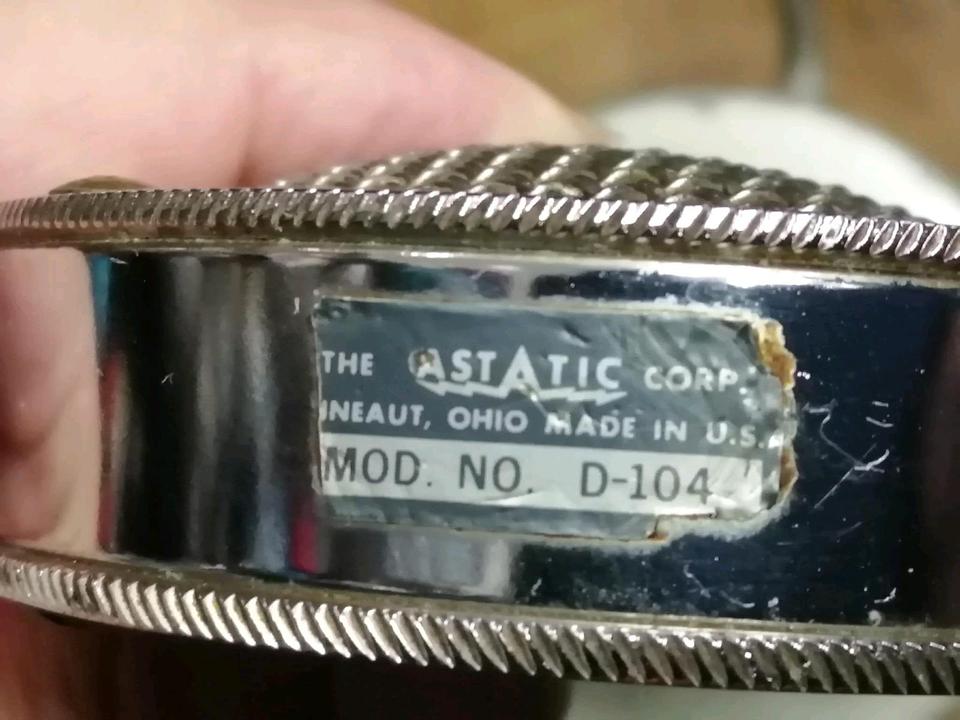 ASTATIC D-104, Tischmikrofon, 6,3 mm Klinkestecker!!