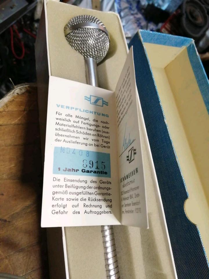 SENNHEISER MD408, dynamisches Mikrofon, Originalkarton und Kabel!