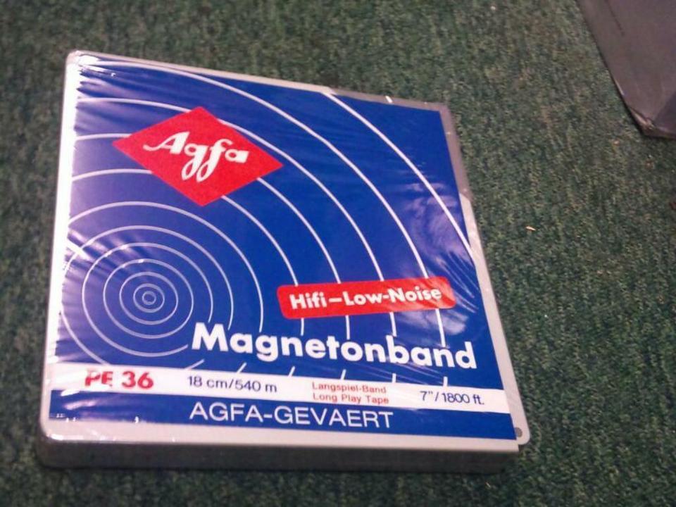 5 AGFA Magnetonbänder PE 36, NEU!!