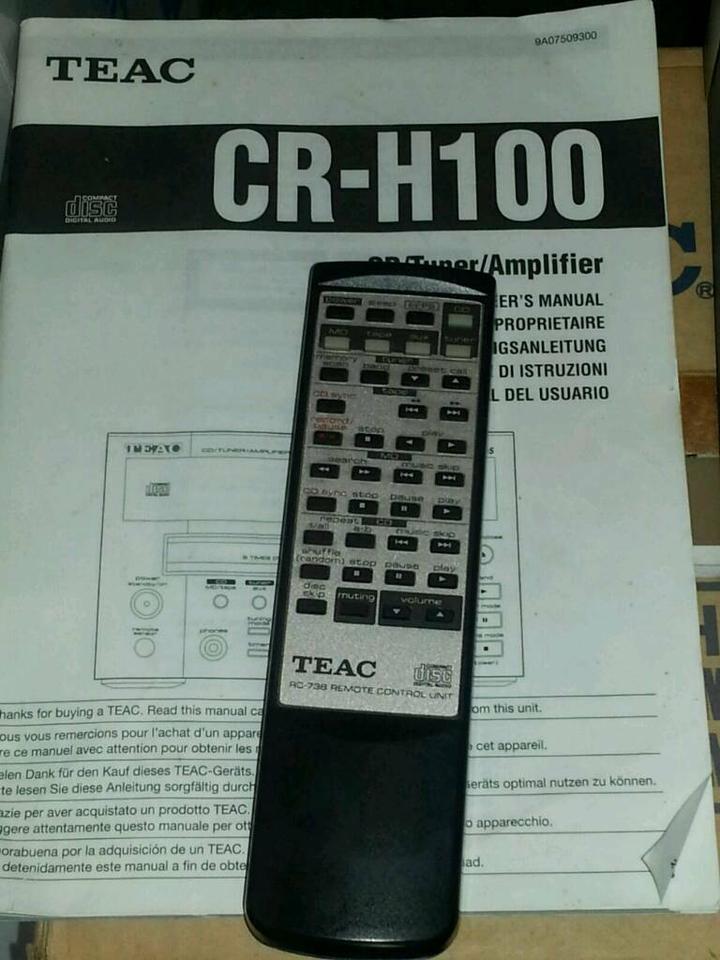 TEAC CR-H 100; CD/Tuner/Amplifier; DEFEKT!