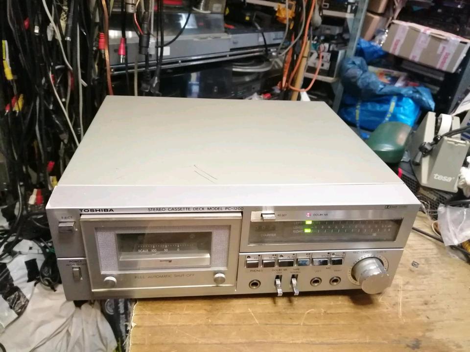 TOSHIBA PC-1200, Stereo Cassetten-Deck, DEFEKT!!!