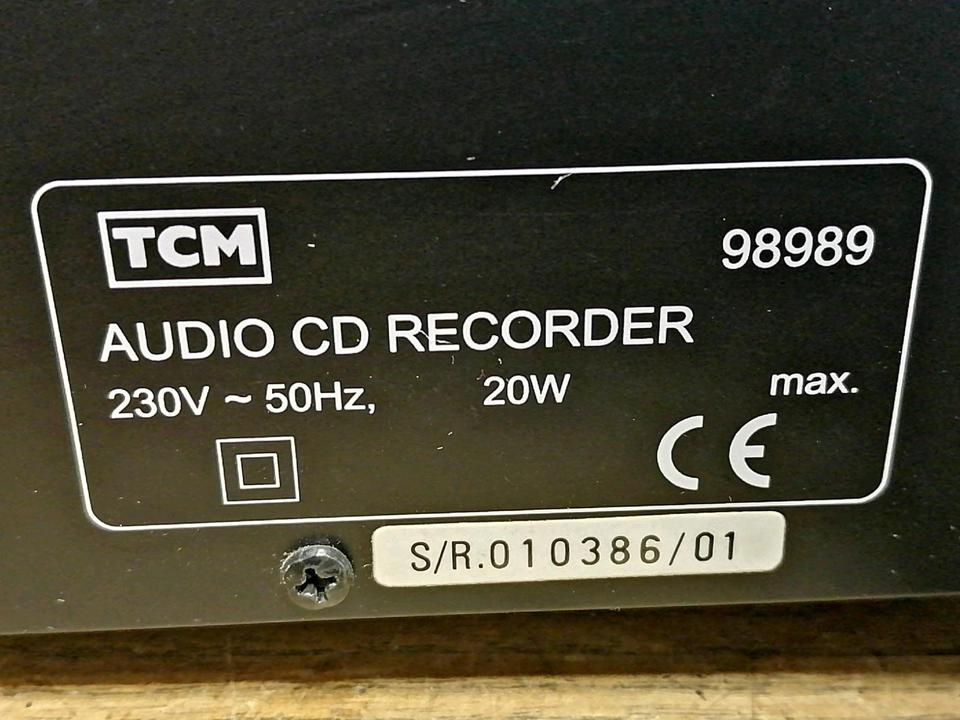 TCM 98989, CD-Player-CD-Recorder, 2in1, OHNE Fernbedienung!!