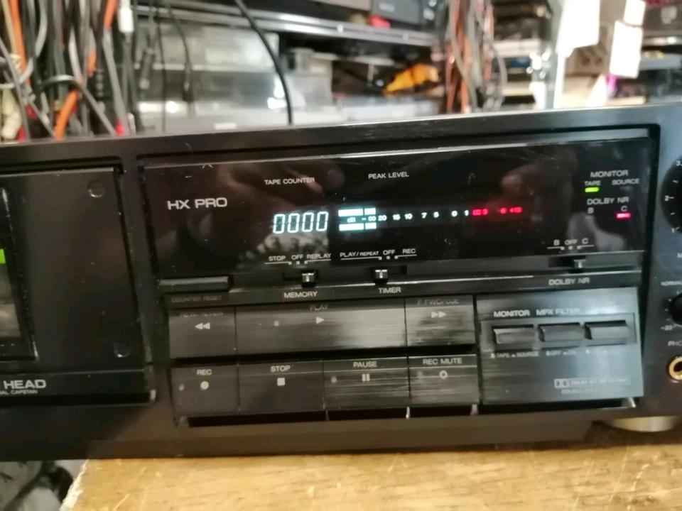 AIWA AD-F800Z, Stereo Cassetten-Deck, etwas DEFEKT!!!