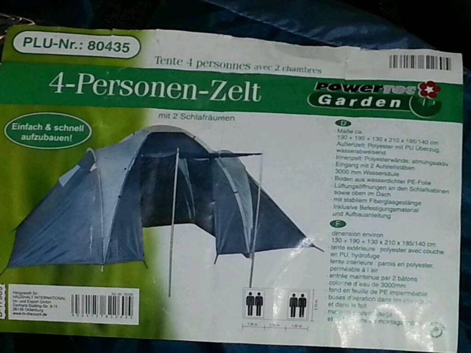 TENTE TEC Garden; 4- Personen-Zelt, NEU & OVP