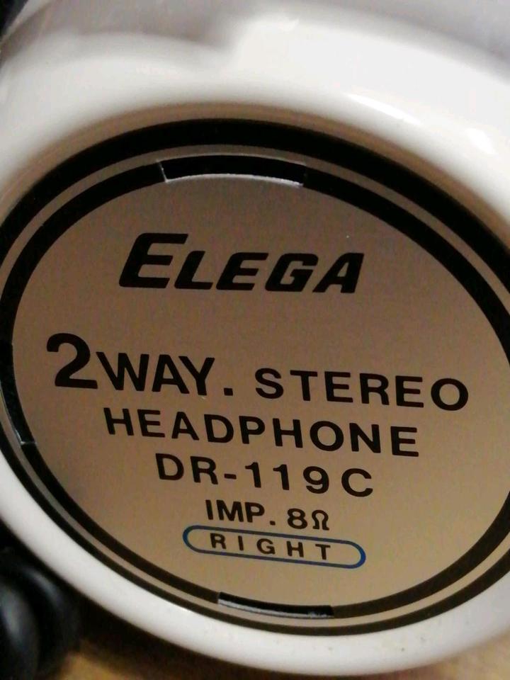 ELEGA DR-119C, 2-Way Stereo Kopfhörer, 6,3 mm Klinkestecker!!!