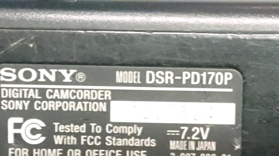 SONY DSR-PD170P, Digital MiniDV-Videocamera, Zubehör, DEFEKT!!