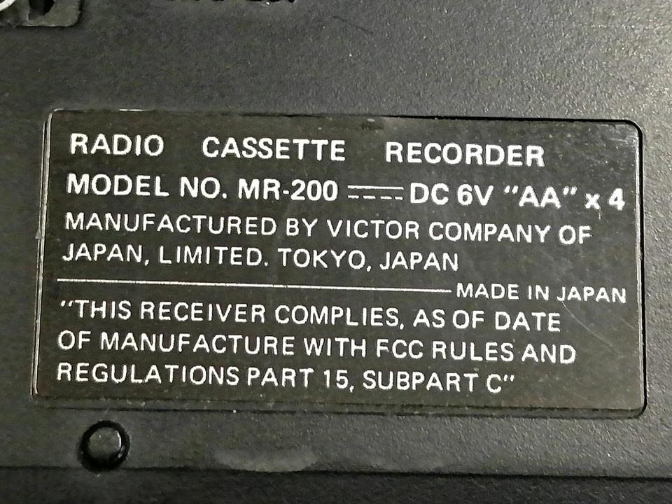 JVC MR-200, Radio-Cassetten-Recorder, etwas DEFEKT!!!