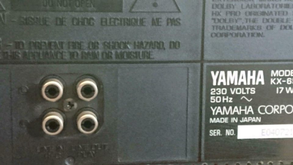 YAMAHA KX-650 Cassetten-Deck, 3 Head, leiert etwas