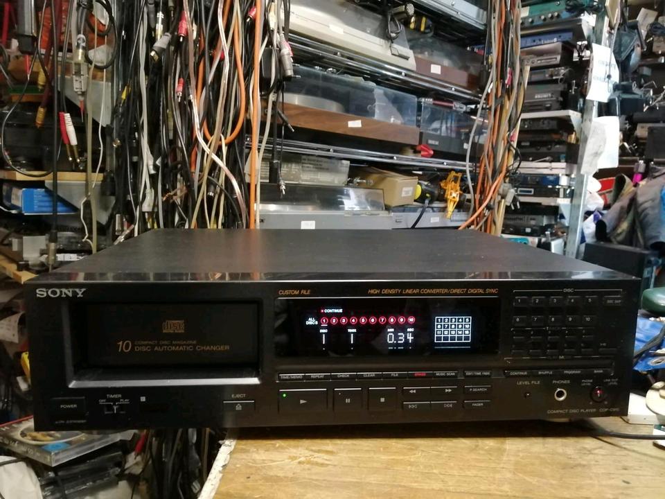 SONY CDP-C910, 10fach-Wechsler-CD-Player, guter Zustand!!!