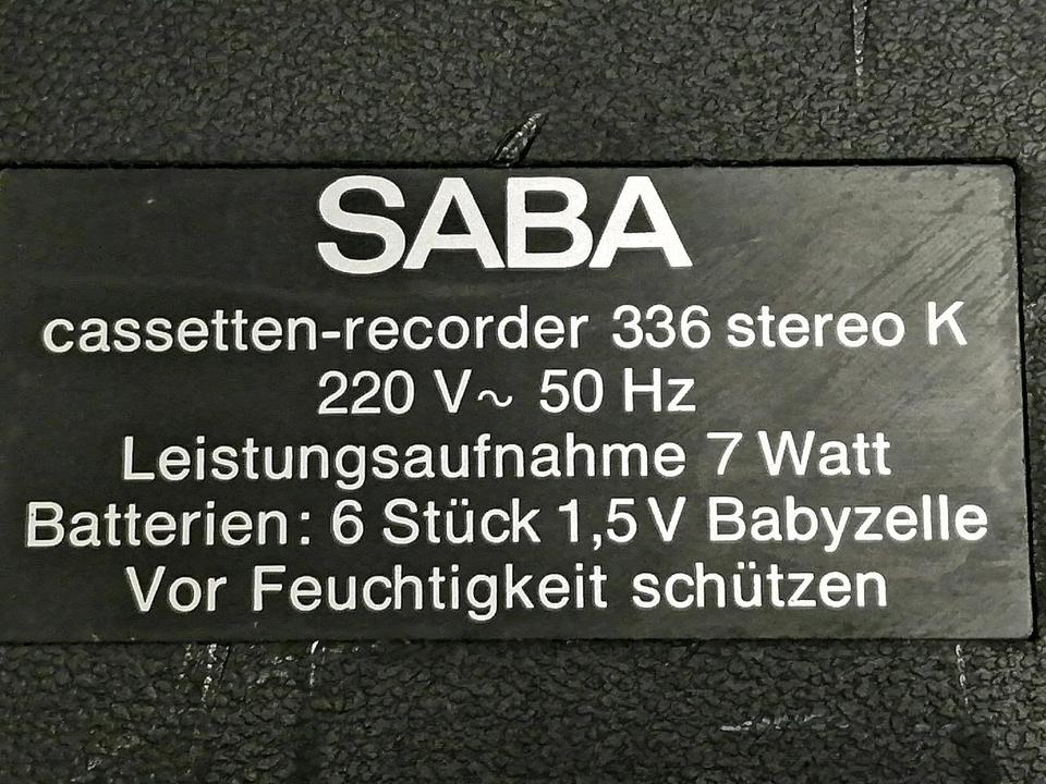 SABA CR 336 Stereo Cassetten-Recorder, guter Zustand!!