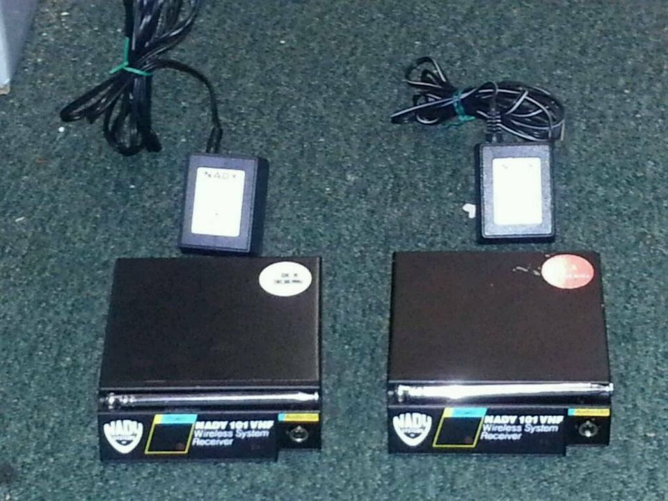 NADY 101 VHF, 2 Stück, wireless System Receiver.