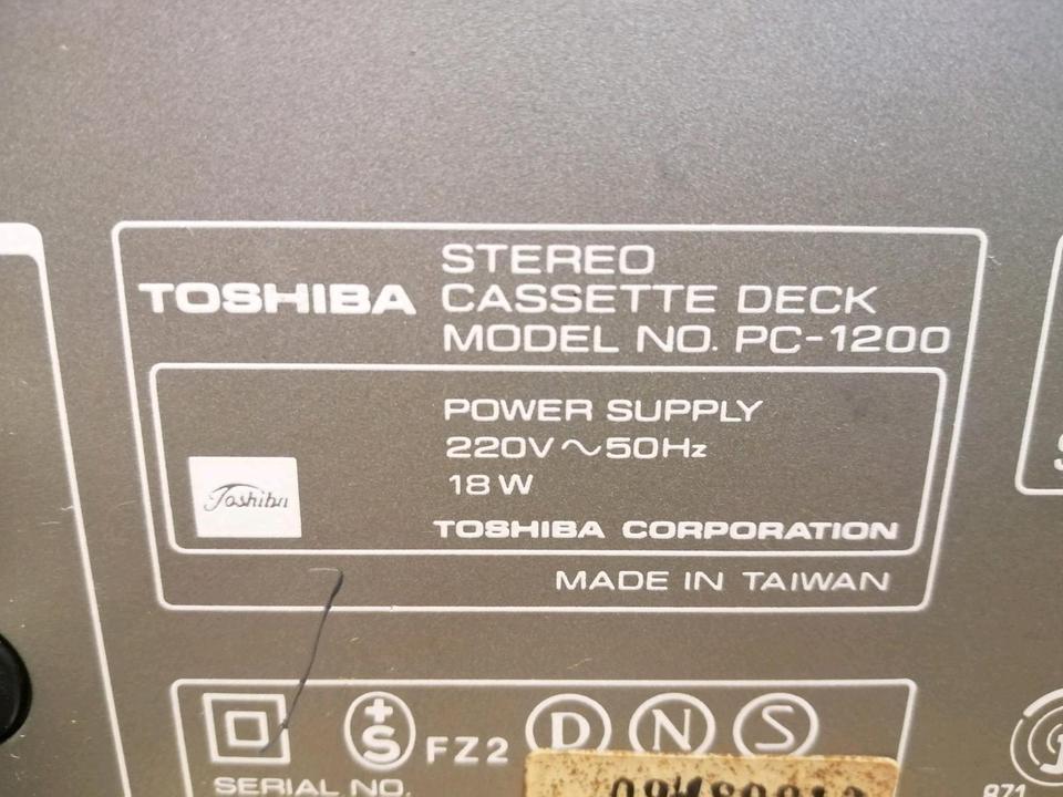 TOSHIBA PC-1200, Stereo Cassetten-Deck, DEFEKT!!!