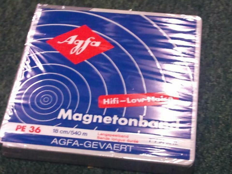 5 AGFA Magnetonbänder PE 36, NEU!!