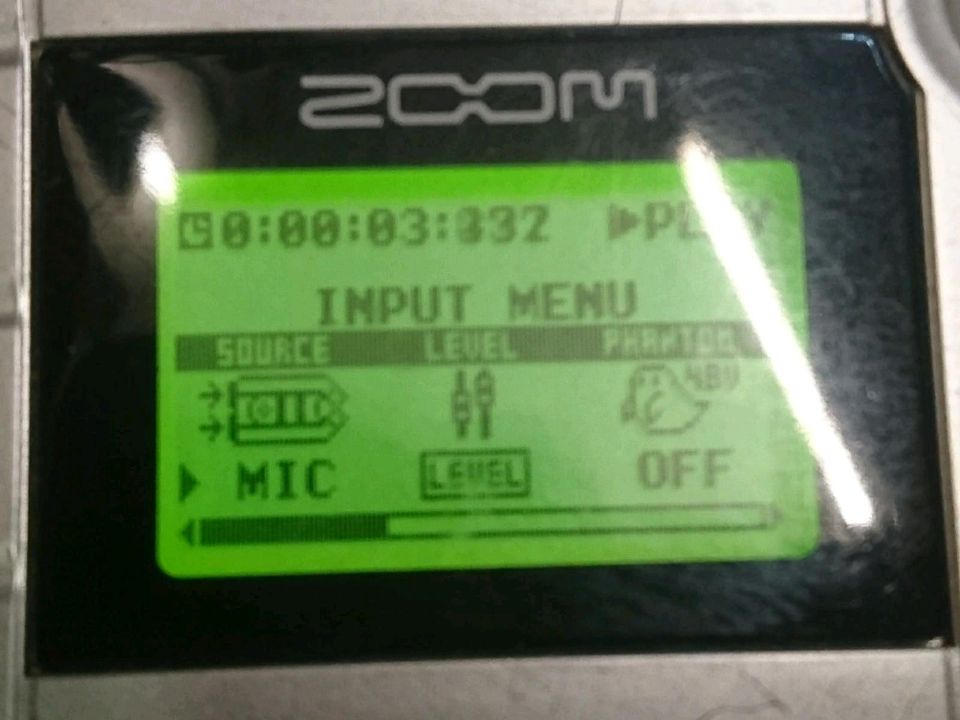 ZOOM H4 Handy Recorder, 16 GB Speicherkarte, guter Zustand!!