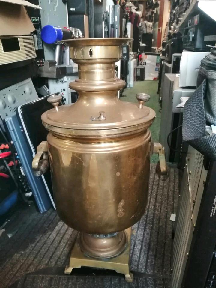 Russischer Samowar, Holzkohle, Baujahr: 1882, ca. 9 Liter!!