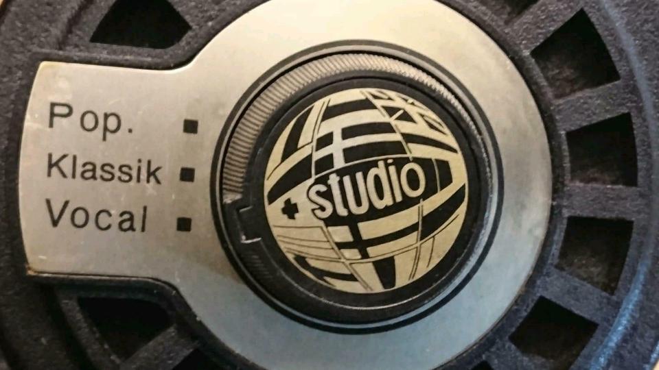 Alte Studio- Kopfhörer, Kabel 5polig, Adapter auf 6,3 mm Klinke