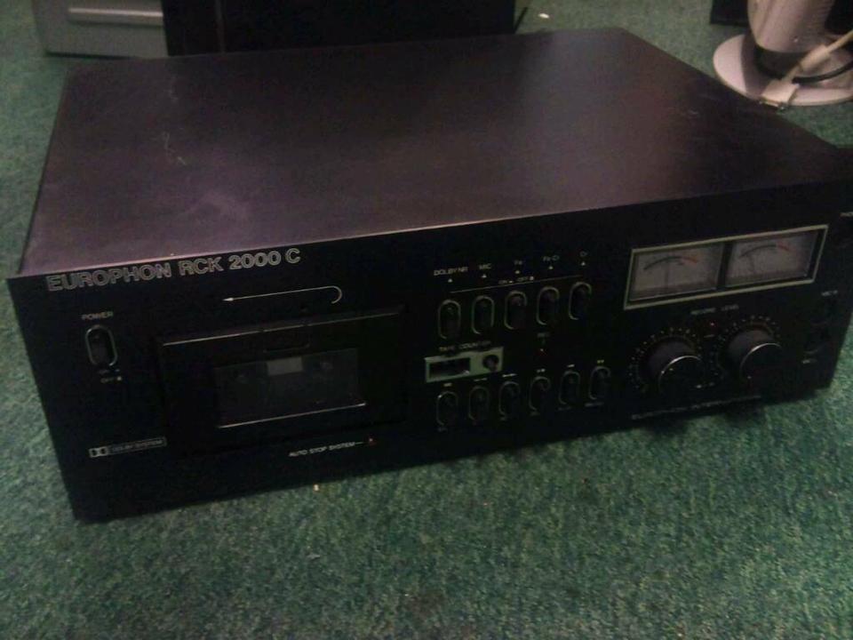 EUROPHON RCK 2000C,Cassettendeck  funktioniert, guter Zustand!