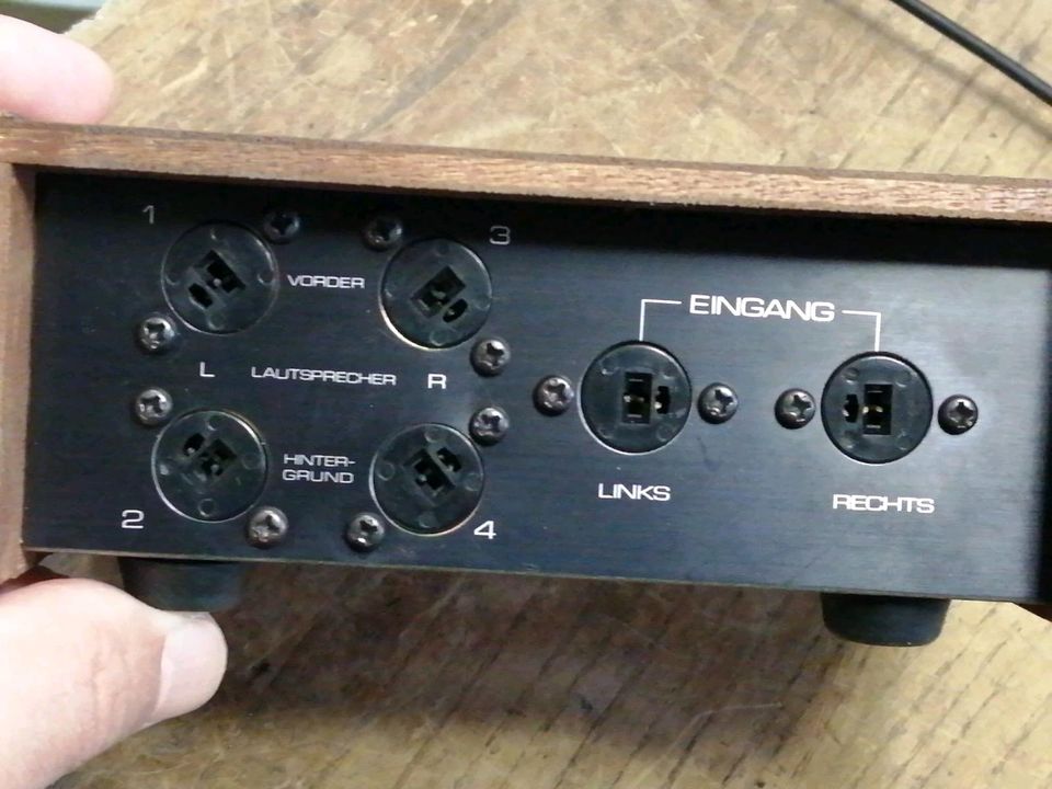 HANSEATIC Quadrophoniie Adapter, Hall Effekt, Holzdesign!!!