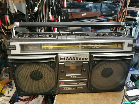 SHARP GF-8585HB, Radio-Cassetten-Recorder, etwas DEFEKT!!