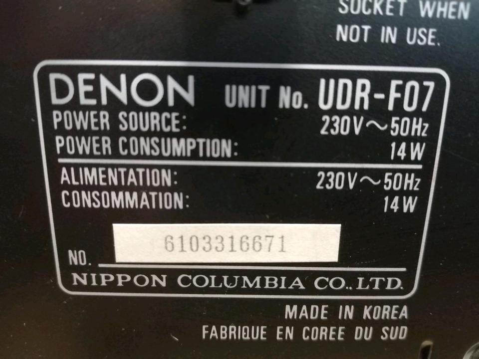 DENON UDR-F07, Cassetten-Deck, guter Zustand!!