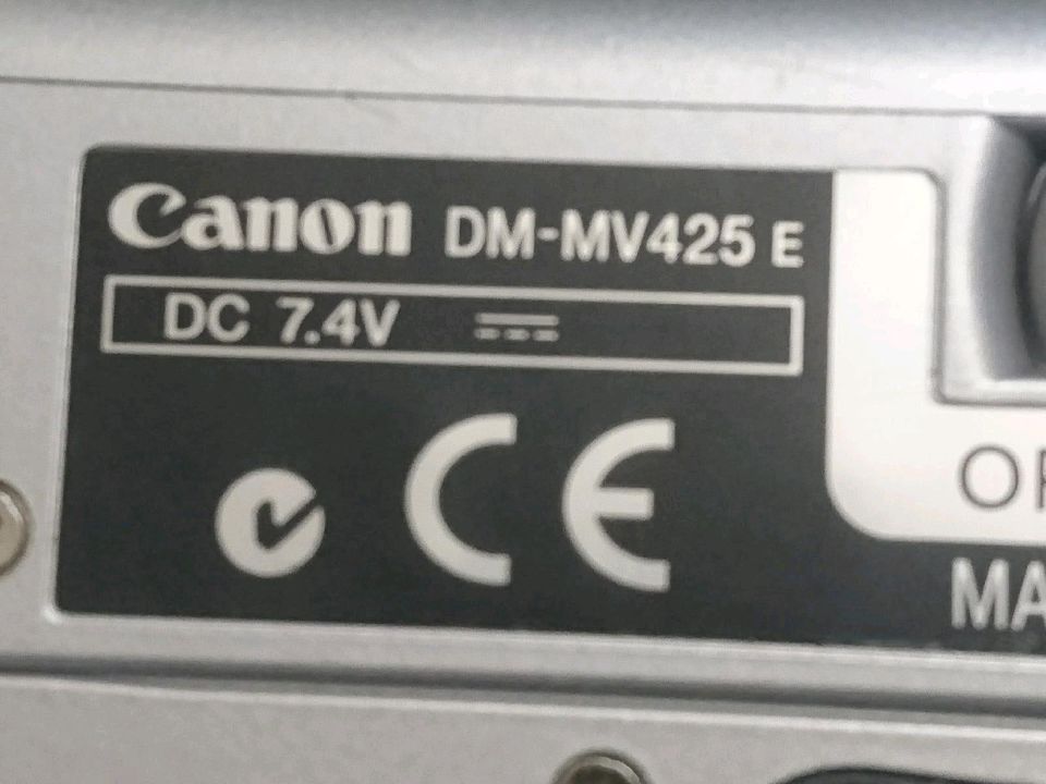 CANON DM-MV425 E, MiniDV-Videocamera mit Zubehör!!!