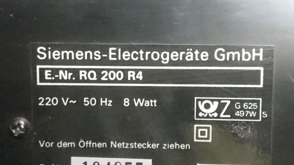 SIEMENS RQ200 R4, Equalizer, guter Zustand!!