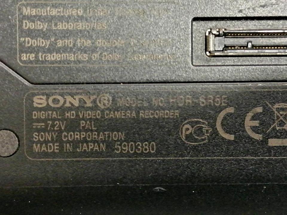 SONY HDR-SR5E, Videocamera OHNE Speicherkarte!!