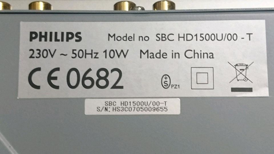 PHILIPS SBC1500U/00-T, Kopfhörer-Verstärker und Kopfhörer