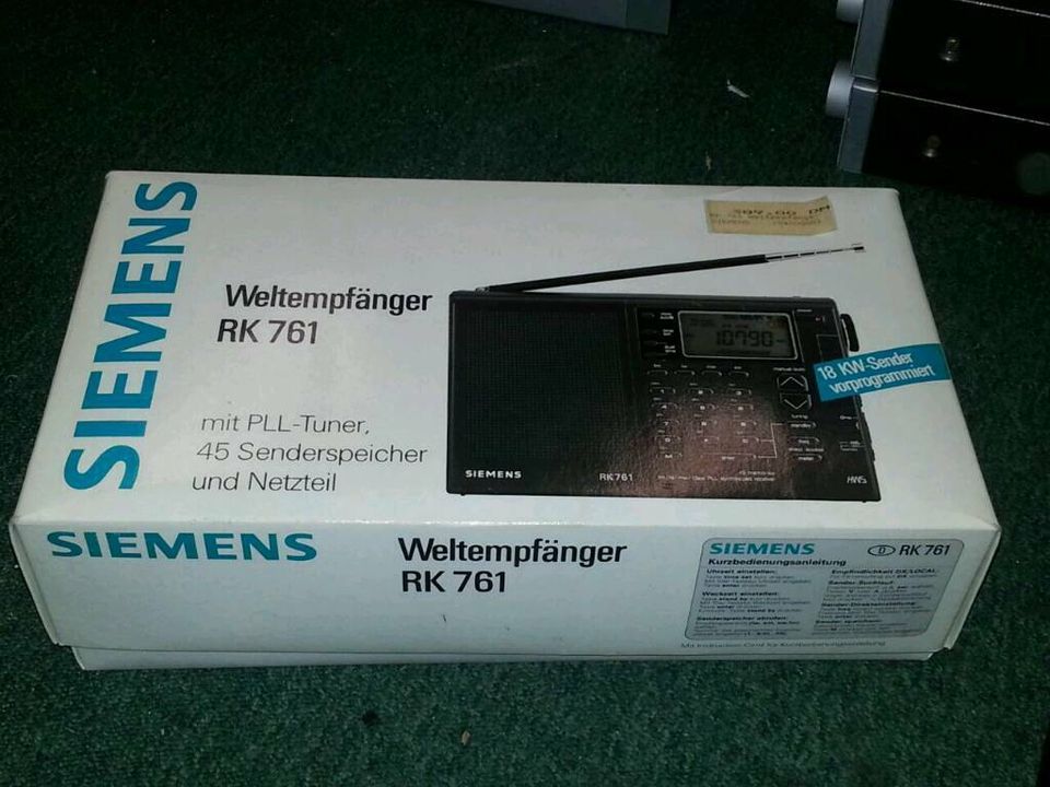 SIEMENS RK 761 G6 Weltempfänger + R 600 Externe Antenne