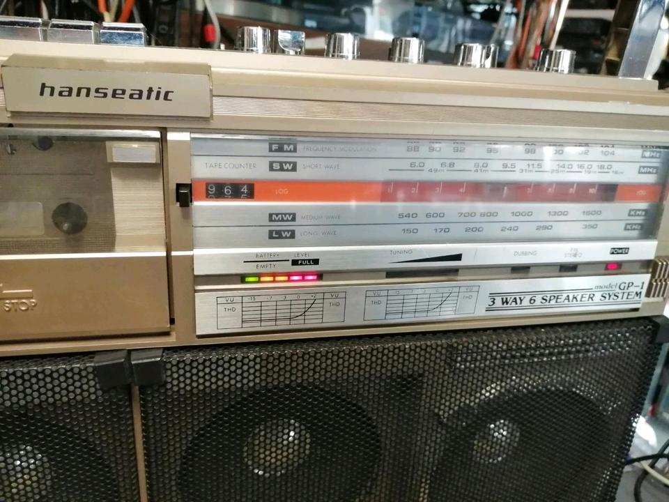 HANSEATIC GP-1, Doppelcassetten-Radio-Recorder, etwas DEFEKT!!