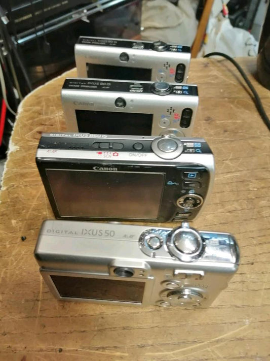 CANON IXUS 70/60/55 und 40, 4 Digital-Kameras, DEFEKT!!!