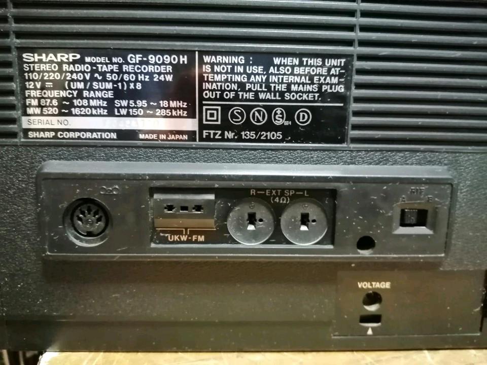 SHARP GF-9090H, Radio-Cassetten-Recorder, guter Zustand!!