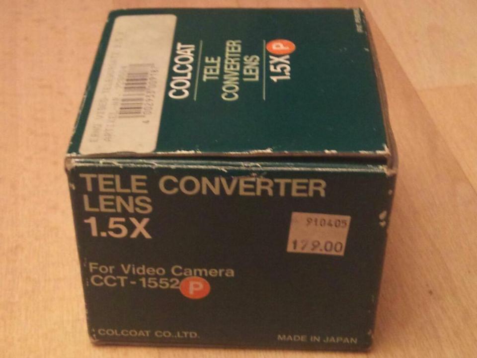 1x5 TELE CONVERTER LENS für Videocamera CCT-1552, NEU & OVP!