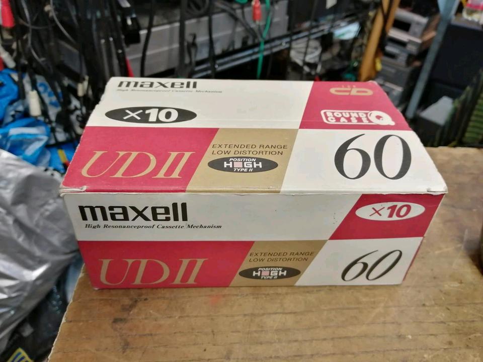 MAXELL UDII 60, Audio-Cassetten, 1 Packung mit 10 Stück, NEU und!