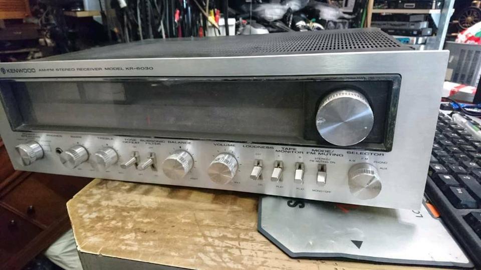 KENWOOD KR-6030, AM-FM Stereo Receiver, DEFEKT!!!