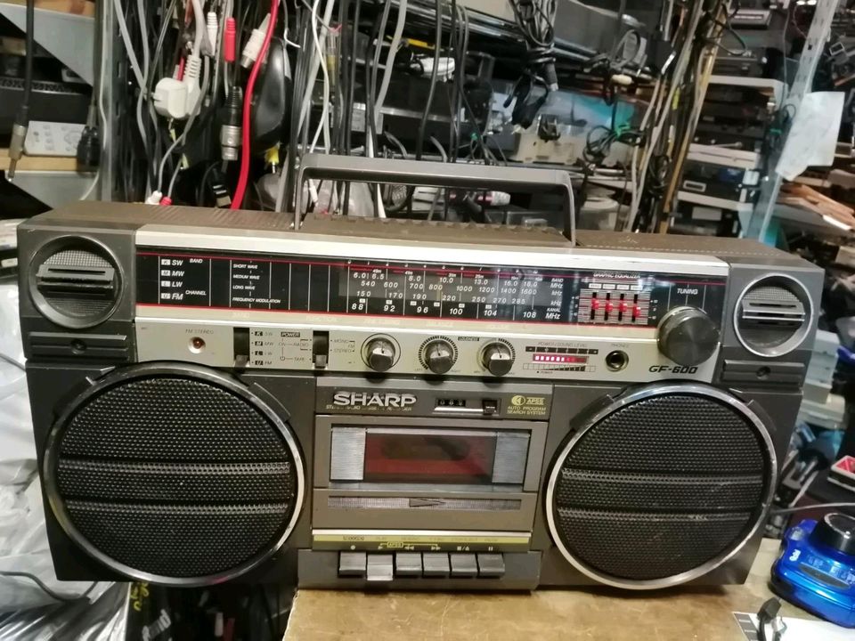 SHARP GF-600H(BR), Radio-Cassetten-Recorder, SELTEN!!!