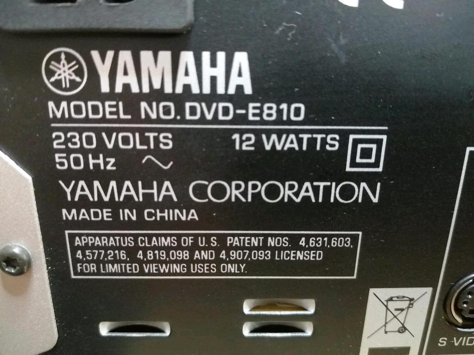 YAMAHA DVD-E180, DVD-Player ohne Fernbedienung!!