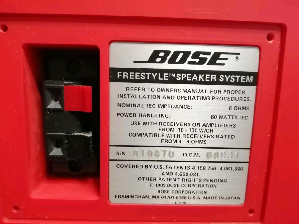 BOSE Freestyle Speaker System, Farbe: ROT, guter Zustand!!