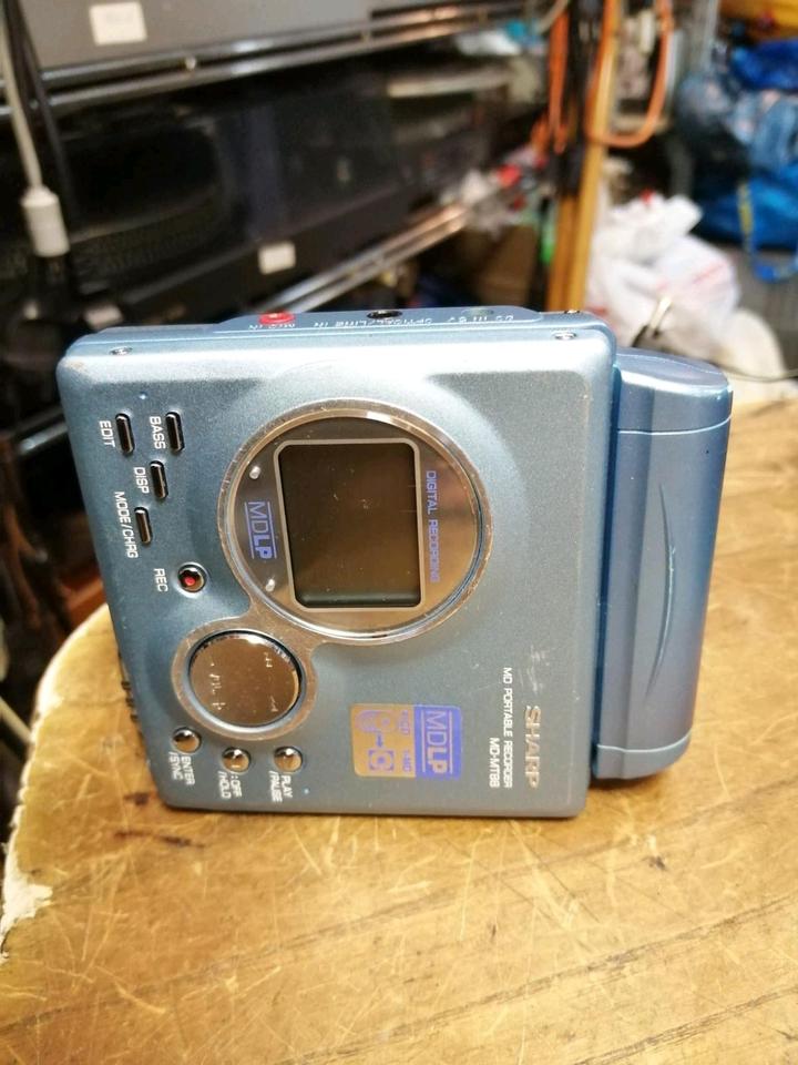 SHARP MD-MT88H(BL), MiniDiscman mit Zubehör!!!