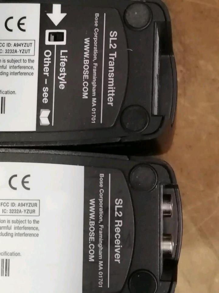 BOSE SL2 wireless Receiver + SL2 wireless Transmitter, 2 Adapter!