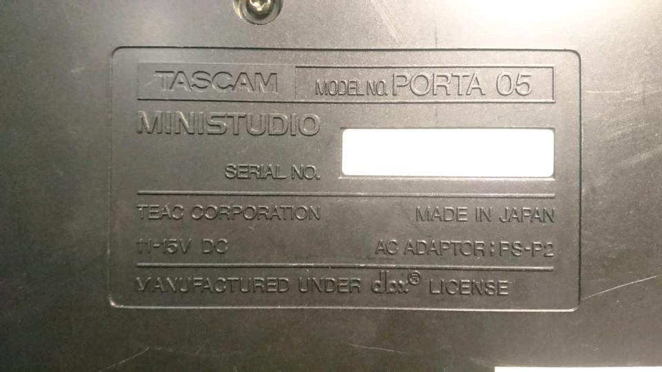 TASCAM PORTA Ministudio 05, etwas DEFEKT!!