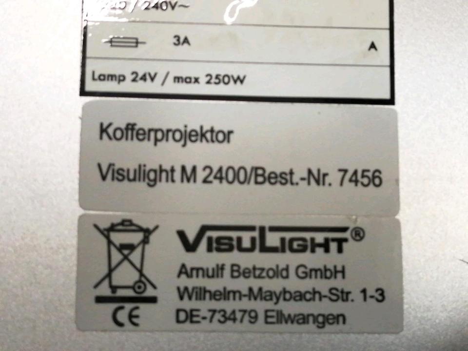 VISULIGHT M2400, Koffer-Projektor, guter Zustand! OHNE Koffer!!!