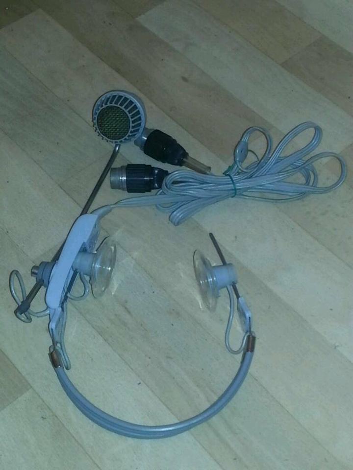 AKG K59, altes Headset, 200 Ohm, Kabel mit 2 alten Steckern, toll