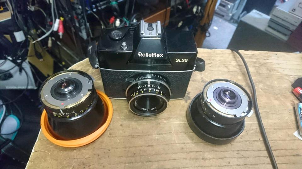 ROLLEIFLEX SL26, Analog-Kamera mit 3 Objektiven + Original-Koffer