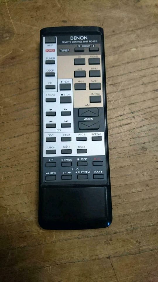 DENON RC-152 Remote Control Unit/Original-Fernbedienung